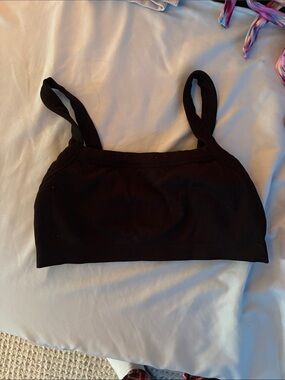 No Boundaries Black Ribbed Seamless Bralette